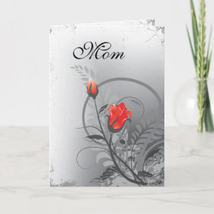 Mother's Day Red Roses Card