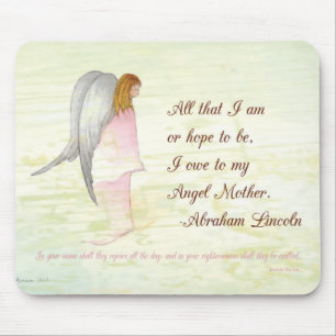 Mother's Day Religious Angel Mouse Pad