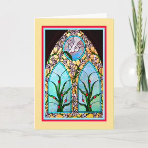 Mother's Day Religious Card with Church Window
