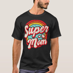 Mothers Day Retro Vintage Super Mum 60s 70s 80s 90 T-Shirt