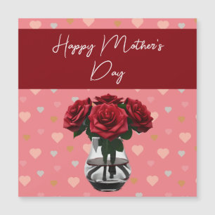 Mother's day roses bouquet floral elegant red