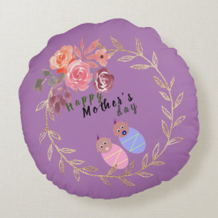 Mother's day round cushion