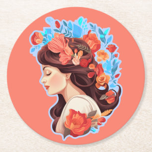 Mother's Day Round Paper Coaster