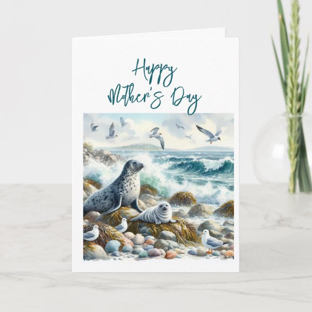 Mother's Day Seal Greeting Card (Front)