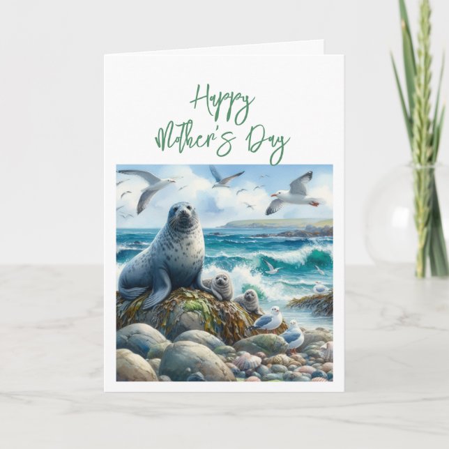 Mother's Day Seal Greeting Card (Front)