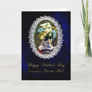 MOTHER'S DAY - SECRET PAL - VINTAGE LACE CARD