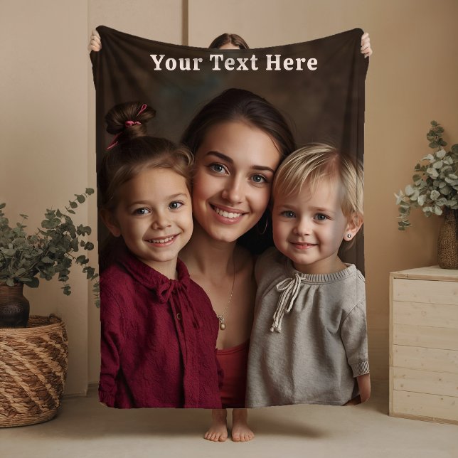 Mothers Day Sherpa Blanket Custom Photo Text Gifts (Creator Uploaded)