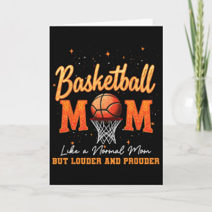 Mother's Day Sketll Mum Sketll Hoop Net Game Day Card