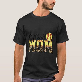 Mothers Day Softball Mum Quotes T-Shirt