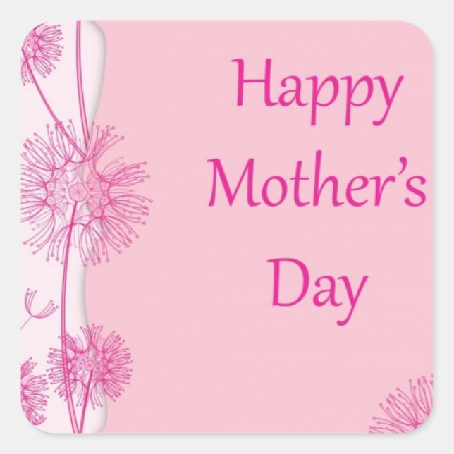 Mother's Day Square Sticker (Front)