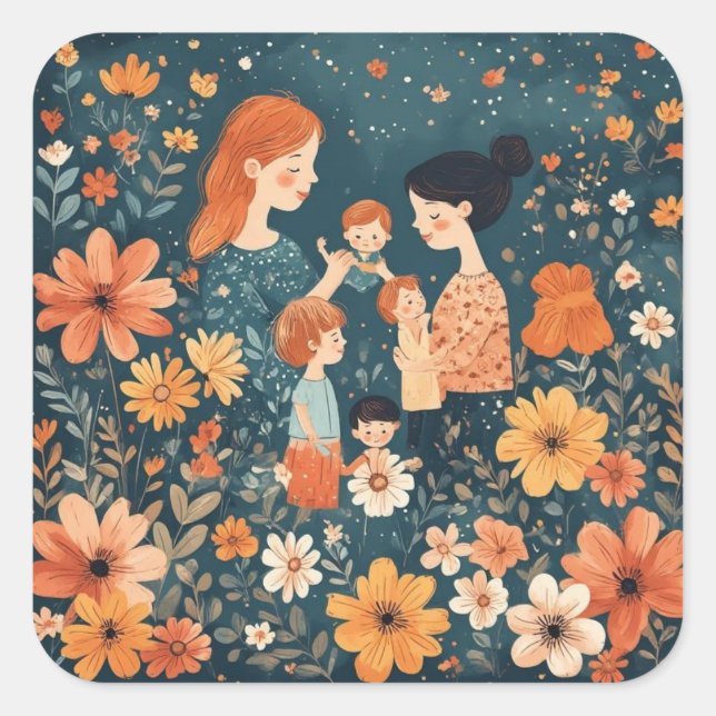 Mother's Day  Square Sticker (Front)