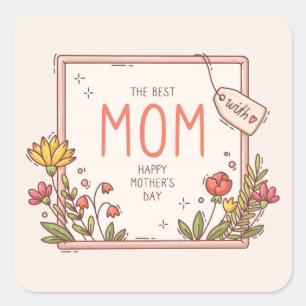 Mother's Day Square Sticker