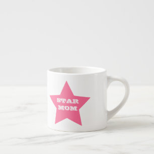 Mother's Day STAR MOM Pink Star Espresso Mug