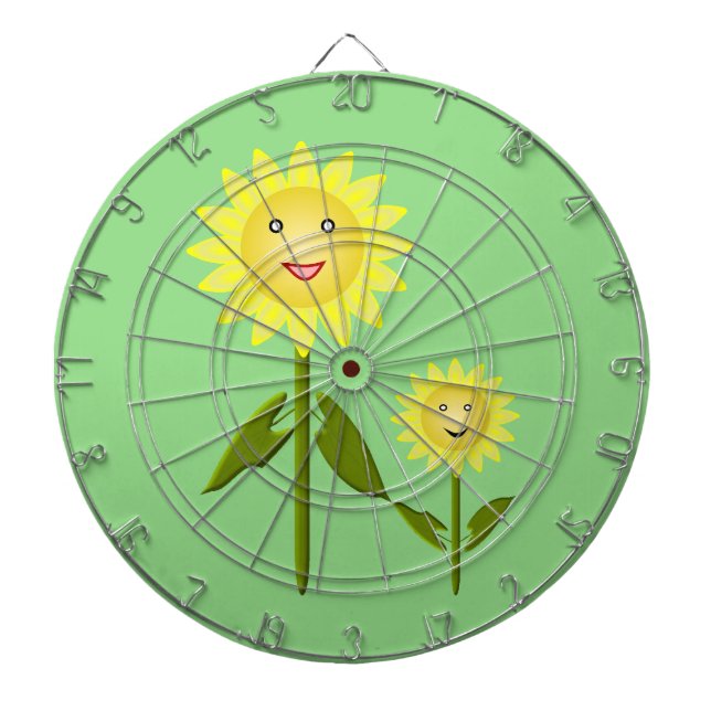 Mothers Day Sunflowers Dartboard (Front)