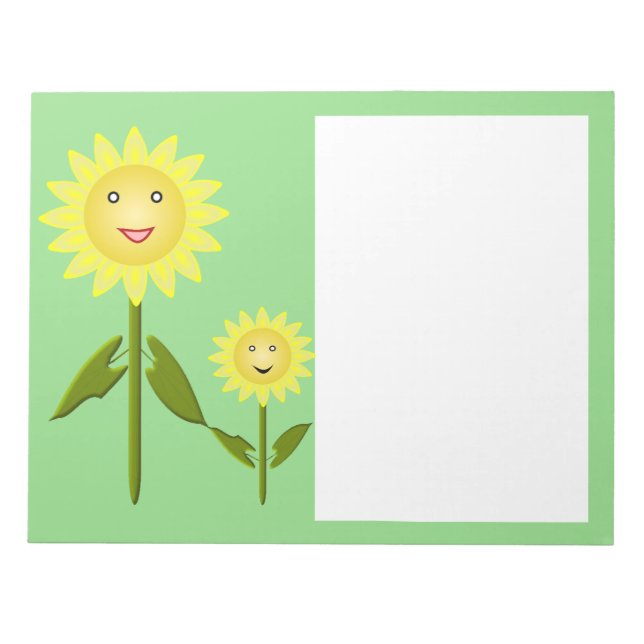 Mothers Day Sunflowers Notepad (Front)