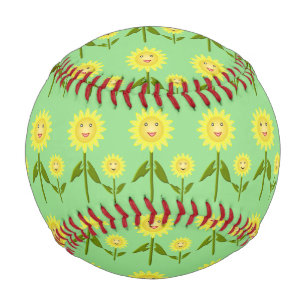 Mothers Day Sunflowers Patterned Baseball