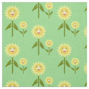 Mothers Day Sunflowers Patterned Fabric