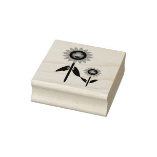 Mothers Day Sunflowers Rubber Stamp