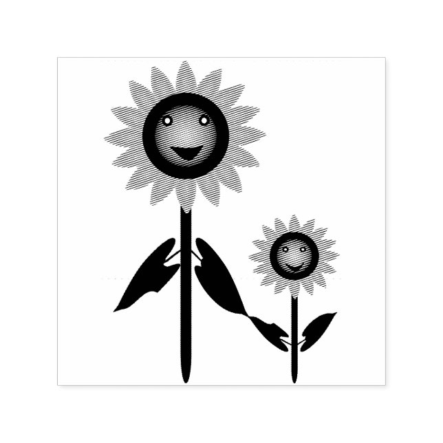 Mothers Day Sunflowers Self-inking Stamp (Design)