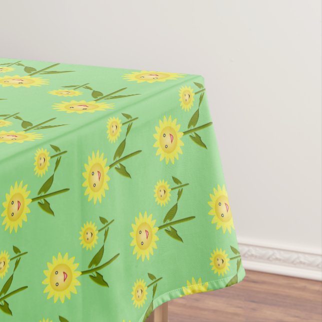 Mothers Day Sunflowers Tablecloth (In Situ)