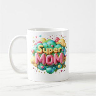 Mother's Day "Super Mum" Mug-Handmade Mug, Coffee Mug