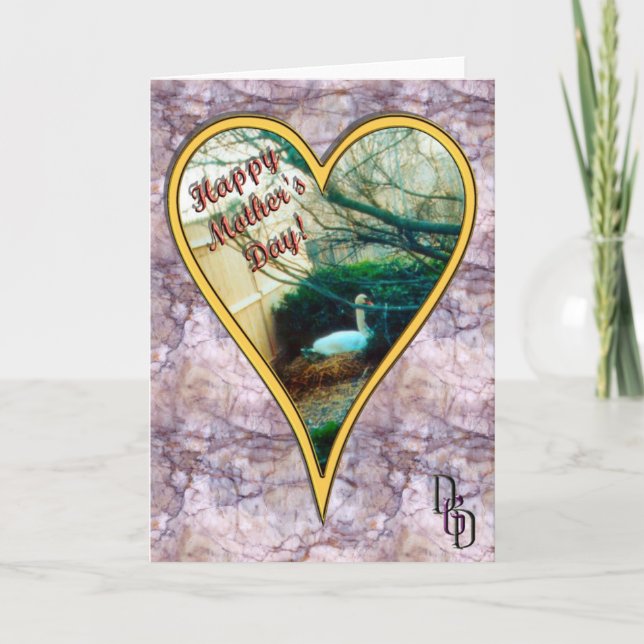 Mother's Day Swan Card (Front)