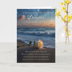 Mothers Day Sympathy Without Daughter  Card