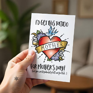 Mother's Day Tattoo Card