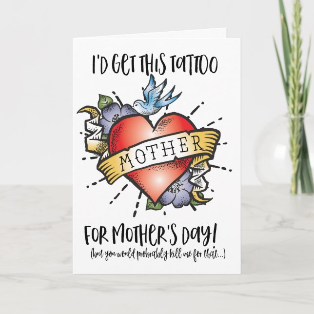 Mother's Day Tattoo Card (Front)