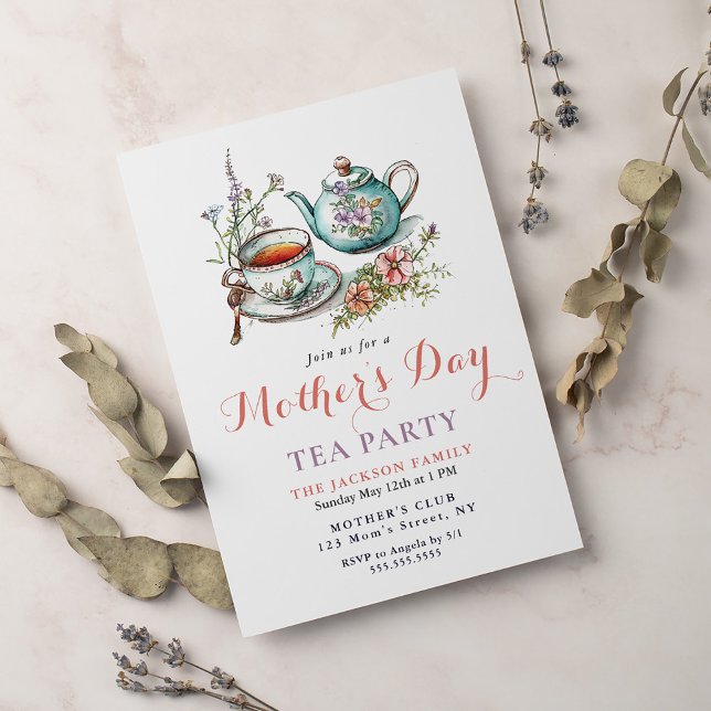 Mother's Day Tea Party Invitation (Creator Uploaded)