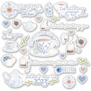 Mother's Day Tea Vinyl Stickers