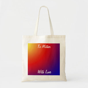 Mother's Day, Teacher Rainbow Inexpensive Canvas Tote Bag