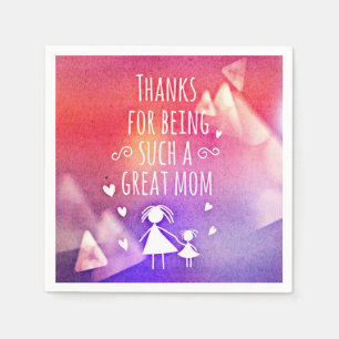 Mother's Day Thanks Napkin