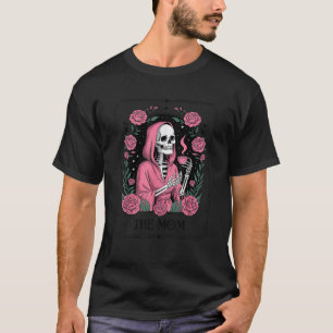 Mothers Day The Mum Skeleton Tarot Card Gothic Flo T-Shirt