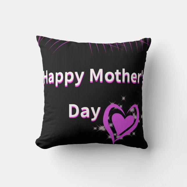 Mother's Day Throw Pillow (Front)