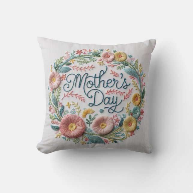 Mother's Day Throw Pillow: A Touch of Comfort  Cushion (Front)
