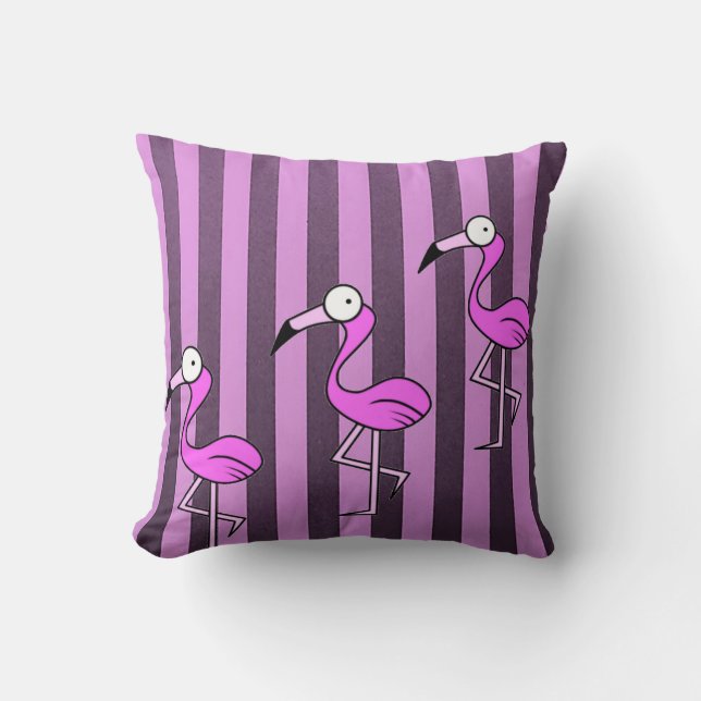 Mother's Day Throw Pillow Flamingo (Front)