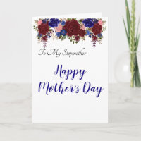 Mother's Day to Stepmother Stepmom Floral