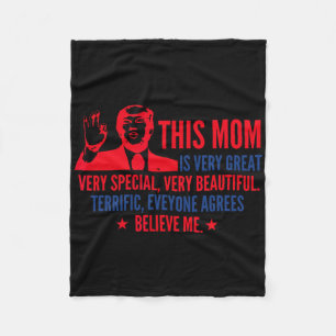 Mother's Day Trump Funny Quotes Election 2020 Fleece Blanket