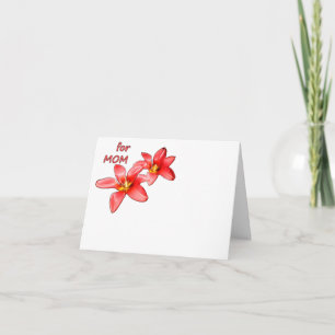 Mother's Day - Tulips For Mum - Illustration Thank You Card