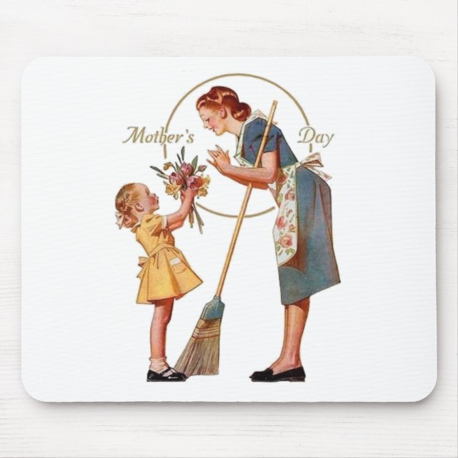 Mothers Day Vintage Mouse Pad (Front)