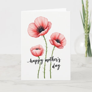 Mothers Day Watercolor Blooms Card