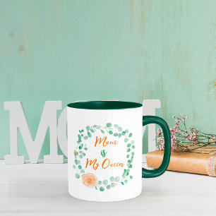 Mother's day watercolor Floral Wreath Coffee Mug