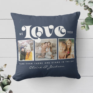 Mother's Day We love You Mum Family Photo Collage  Cushion