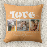 Mother's Day We love You Mum Family Photo Collage Cushion<br><div class="desc">We love you,  Mum: For the Best Mum Ever in your life a modern,  trendy instagram family photo collage throw pillow with modern script typography and your personal name and message on rich honey sunflower yellow.</div>