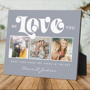 Mother's Day We love You Mum Family Photo Collage Plaque