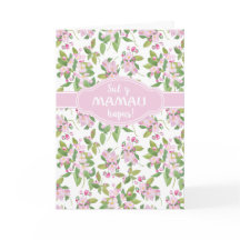 Mother's Day Welsh Greeting Pink Apple Blossom