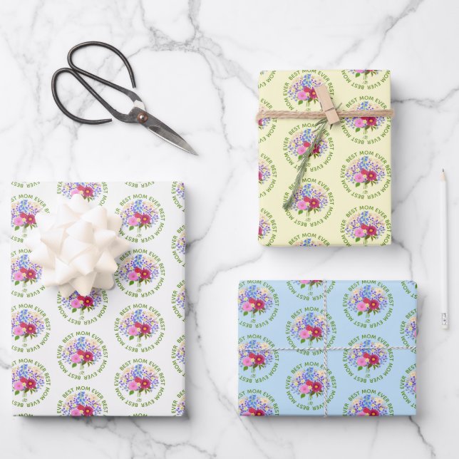 Mother's Day With Blumenstrauss Wrapping Paper Sheet (Front)