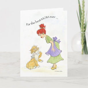 Mother's Day with Cat Card