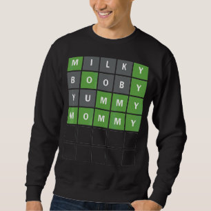 Mother's Day Word Guessing Game Mum Of Toddler 1 Sweatshirt